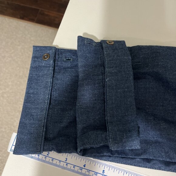 Duer Pleated Lightweight Dark Denim Pants with/ Flap Pockets Womens Size 30 X 31 - Picture 8 of 11